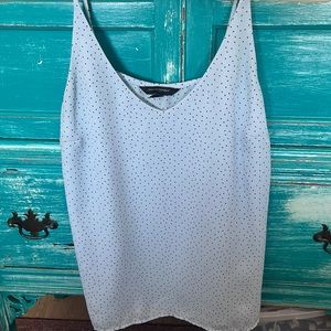 Loft polka dot flowy tank top